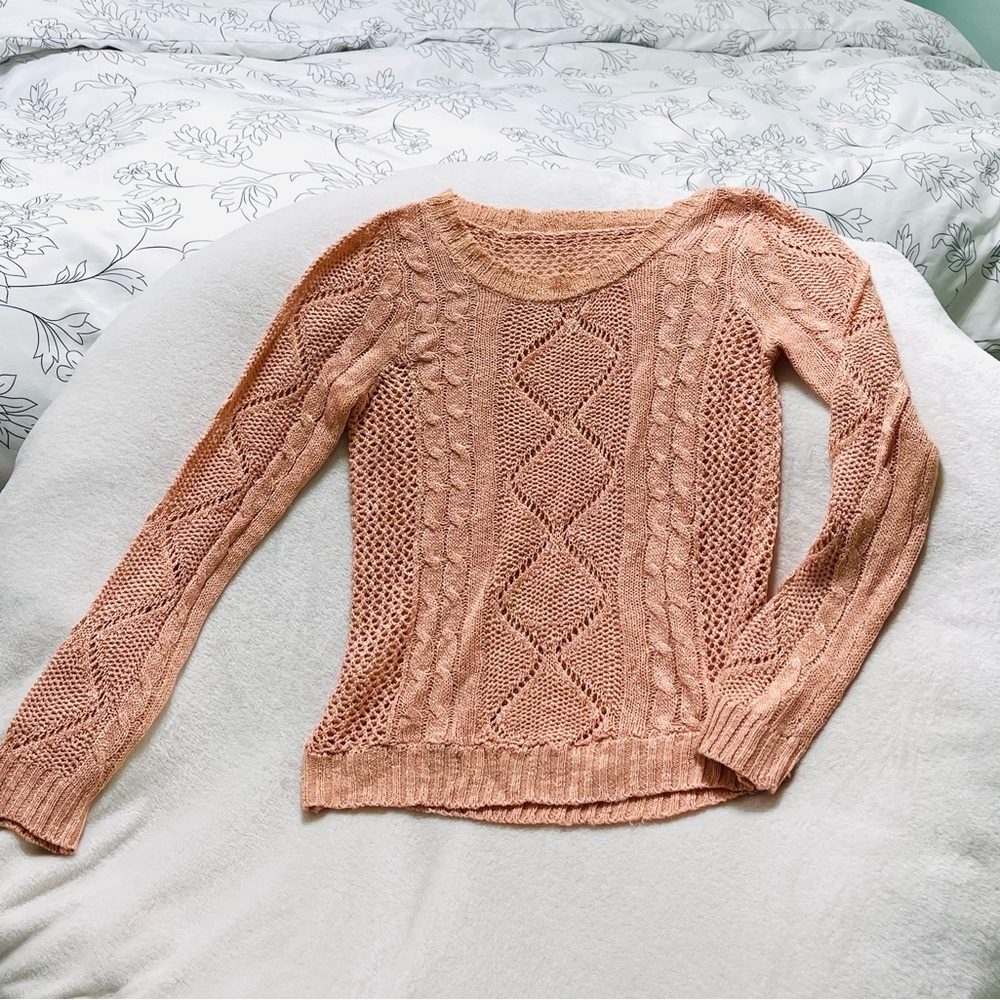Chunky knit sweater. No brand.